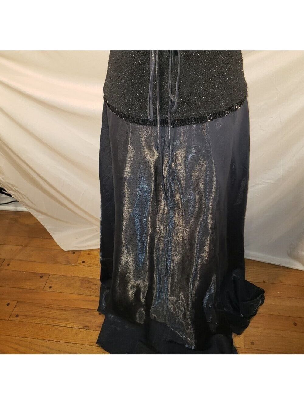 Betsy & Adam Black Sparkling Evening Gown - 14 - Picture 7 of 10